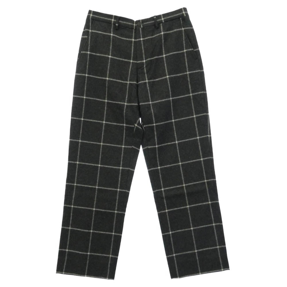 Supreme シュプリーム 22AW Windowpane Wool Trouser Black ウィンドウペイン ウール トラウザー ブラック系 32【極上美品】【中古】