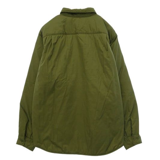 Supreme シュプリーム 22AW Nylon Filled Shirt Olive ナイロン フィルド シャツ オリーブ グリーン系 L【極上美品】【中古】