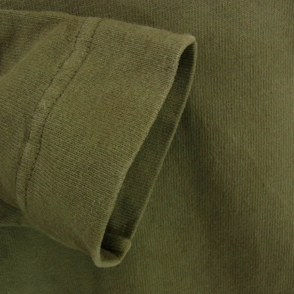 STONE ISLAND ストーンアイランド 23SS 7815611F3 Ghost Pieces ゴーストピース コンパス ロゴ コットン クルーネック 長袖 Tシャツ ロンT スウェット カーキ系 L【中古】