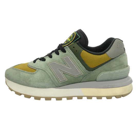STONE ISLAND ストーンアイランド NEW BALANCE ニューバランス U574LGTN × New Balance 574 Legacy Green Clay ニューバランス レガシー グリーンクレイ ローカット スニーカー マルチカラー系 25cm【中古】