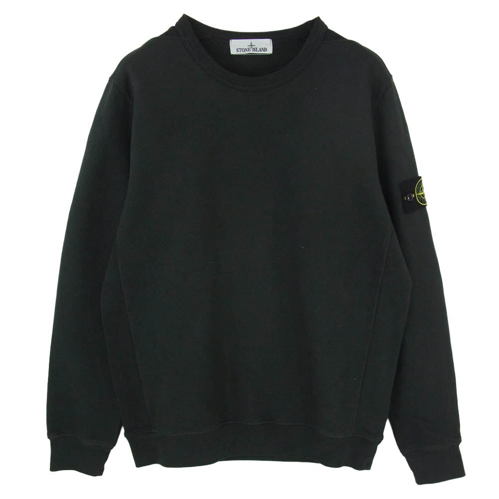 STONE ISLAND ストーンアイランド 811562420 Brushed Organic Cotton Fleece ブラシド オーガニック コットン フリース スウェット ブラック系 M【中古】