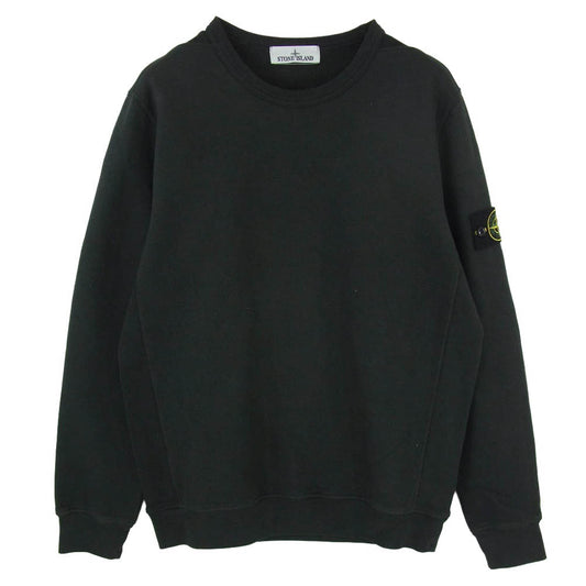 STONE ISLAND ストーンアイランド 811562420 Brushed Organic Cotton Fleece ブラシド オーガニック コットン フリース スウェット ブラック系 M【中古】