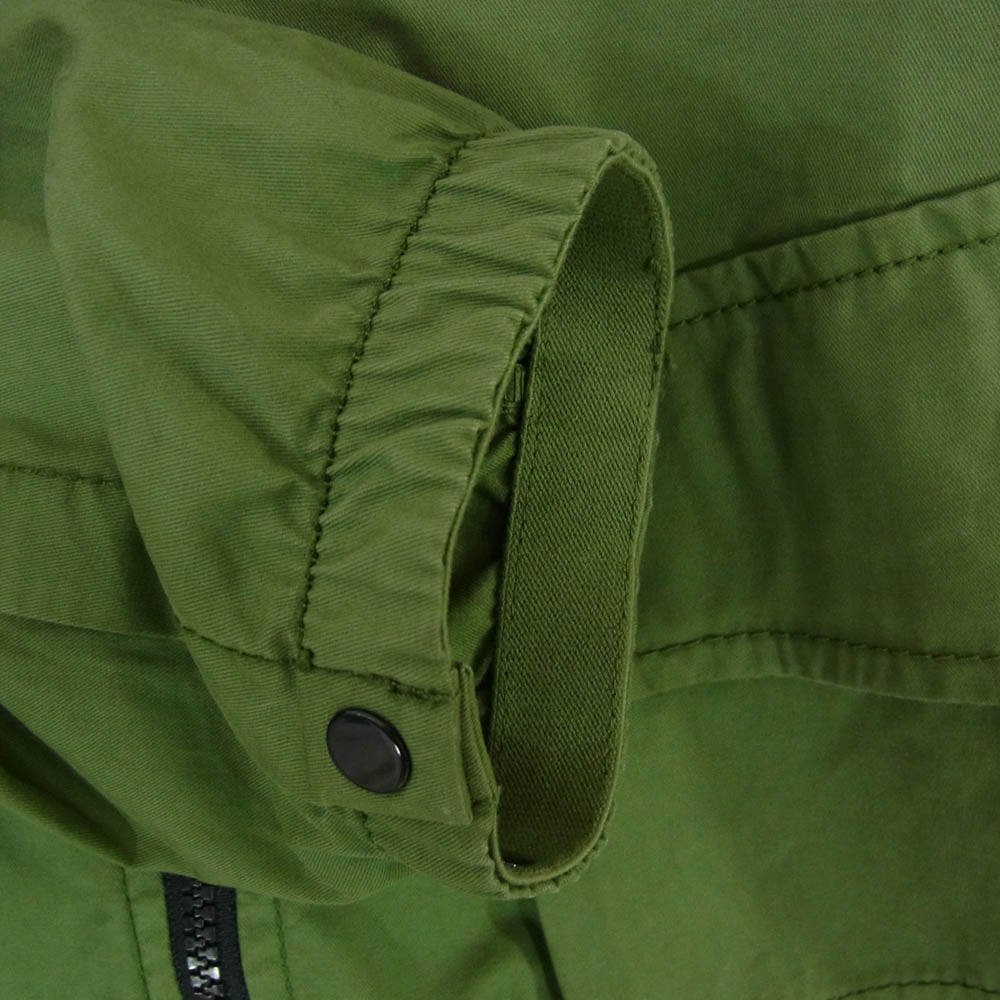 STONE ISLAND ストーンアイランド 22AW 771510910 Patch Pocket Overshirt Jacket ポケット ジップ アップ シャツ ジャケット グリーン系 L【中古】