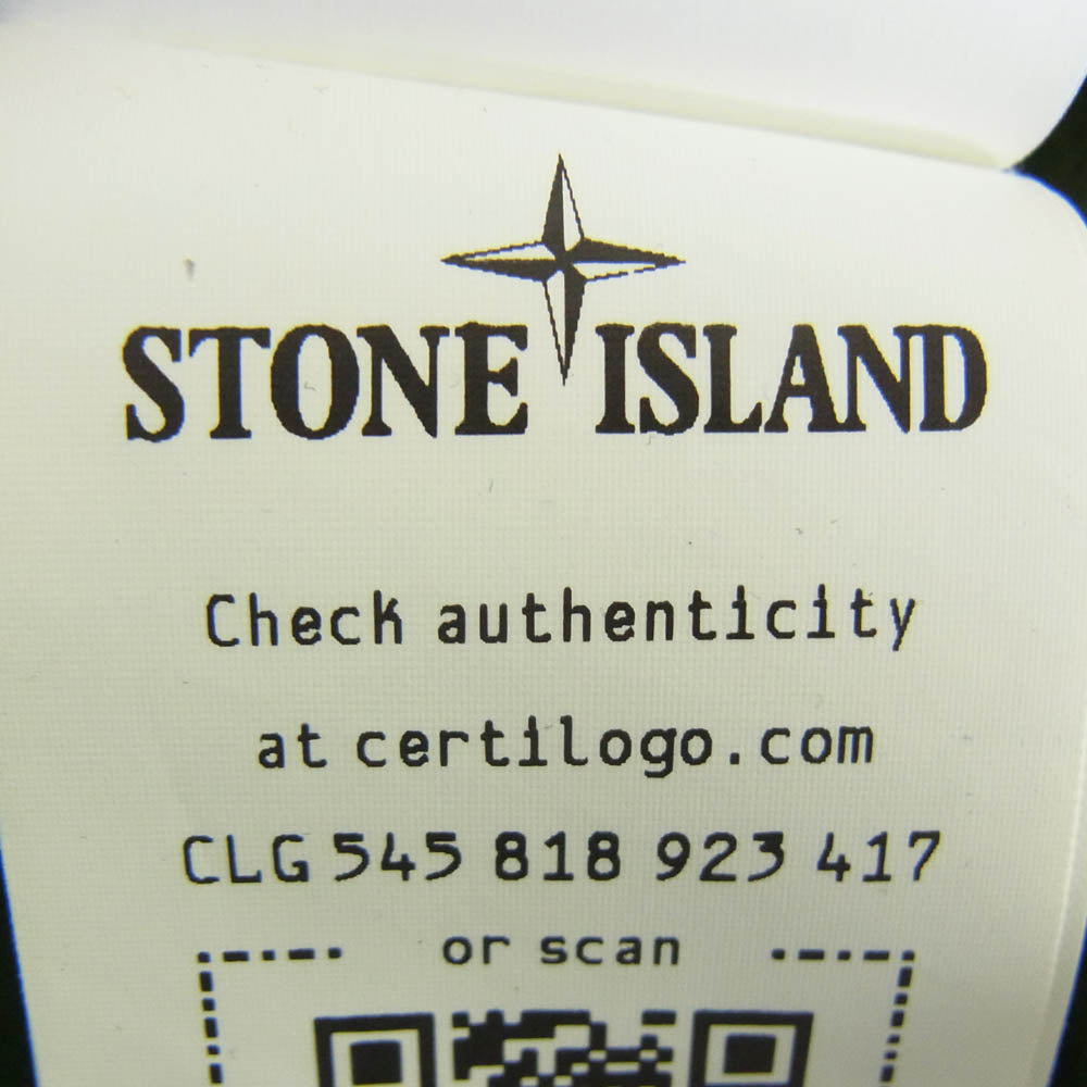 STONE ISLAND ストーンアイランド 22AW 771510910 Patch Pocket Overshirt Jacket ポケット ジップ アップ シャツ ジャケット グリーン系 L【中古】