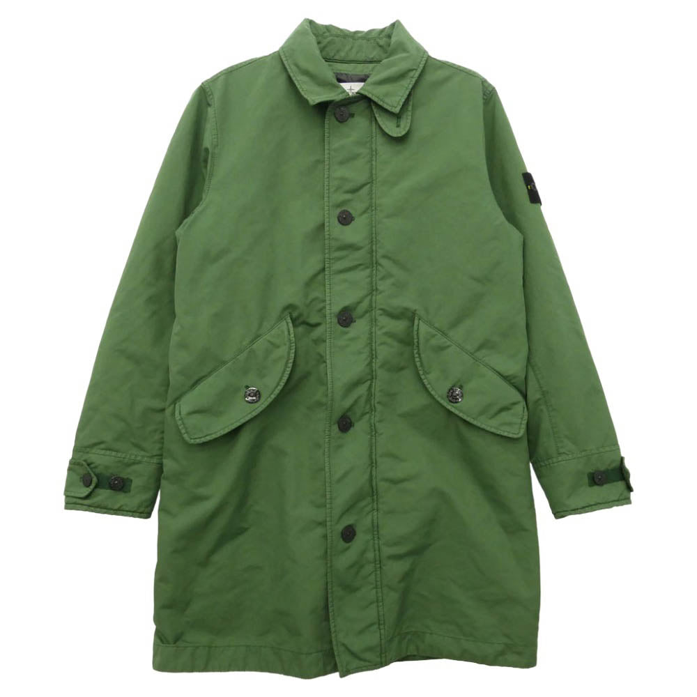 STONE ISLAND ストーンアイランド 771570549-A David TC Trench Coat プリマロフト ステンカラーコート グリーン系 M【中古】