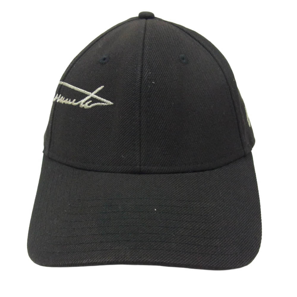 Yohji Yamamoto ヨウジヤマモト NEW ERA ニューエラ 20SS HN-H87-864 × NEW ERA 9FORTY SIGNATURE LOGO LIGHT SIDE CAP ニューエラ ナインフォーティー シグネチャー ロゴ ライト サイド キャップ ブラック系【中古】