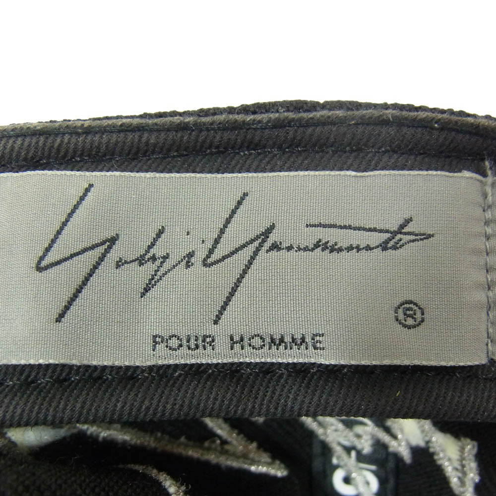 Yohji Yamamoto ヨウジヤマモト NEW ERA ニューエラ 20SS HN-H87-864 × NEW ERA 9FORTY SIGNATURE LOGO LIGHT SIDE CAP ニューエラ ナインフォーティー シグネチャー ロゴ ライト サイド キャップ ブラック系【中古】