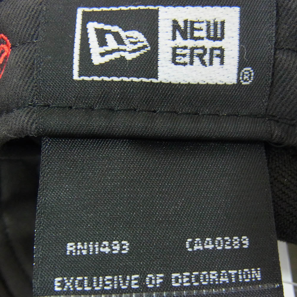 Yohji Yamamoto ヨウジヤマモト NEW ERA ニューエラ 20SS HN-H87-864 × NEW ERA 9FORTY SIGNATURE LOGO LIGHT SIDE CAP ニューエラ ナインフォーティー シグネチャー ロゴ ライト サイド キャップ ブラック系【中古】
