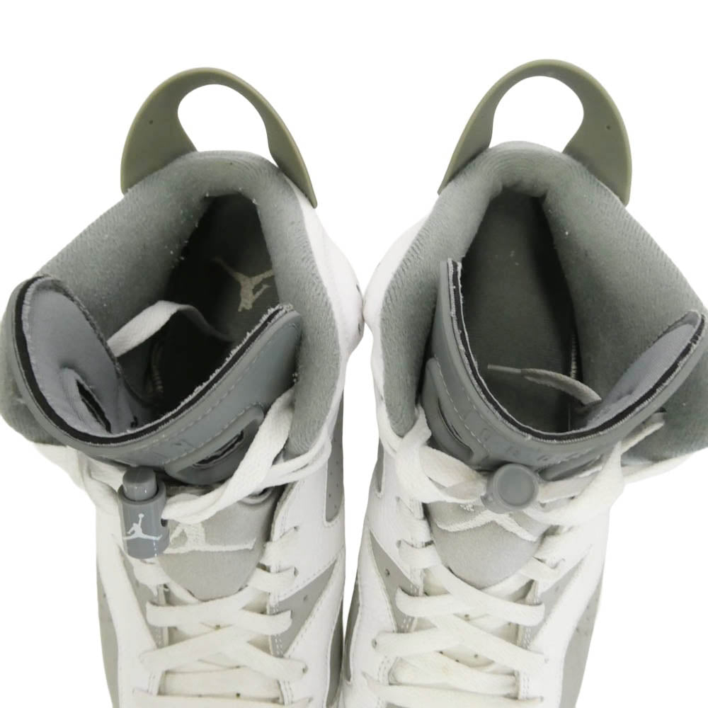 NIKE ナイキ CT8529-100 Air Jordan 6 Retro Cool Grey エアジョーダン6 レトロ クールグレー ハイカット スニーカー ホワイト系 グレー系 27.5cm【中古】