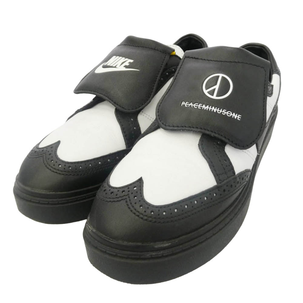 NIKE ナイキ DH2482-101 × PEACEMINUSONE Kwondo 1 Black and White G-DRAGON ピースマイナスワン クウォンド1 ブラックアンドホワイト ジードラゴン ローカット スニーカー ブラック系 ホワイト系 28cm【中古】