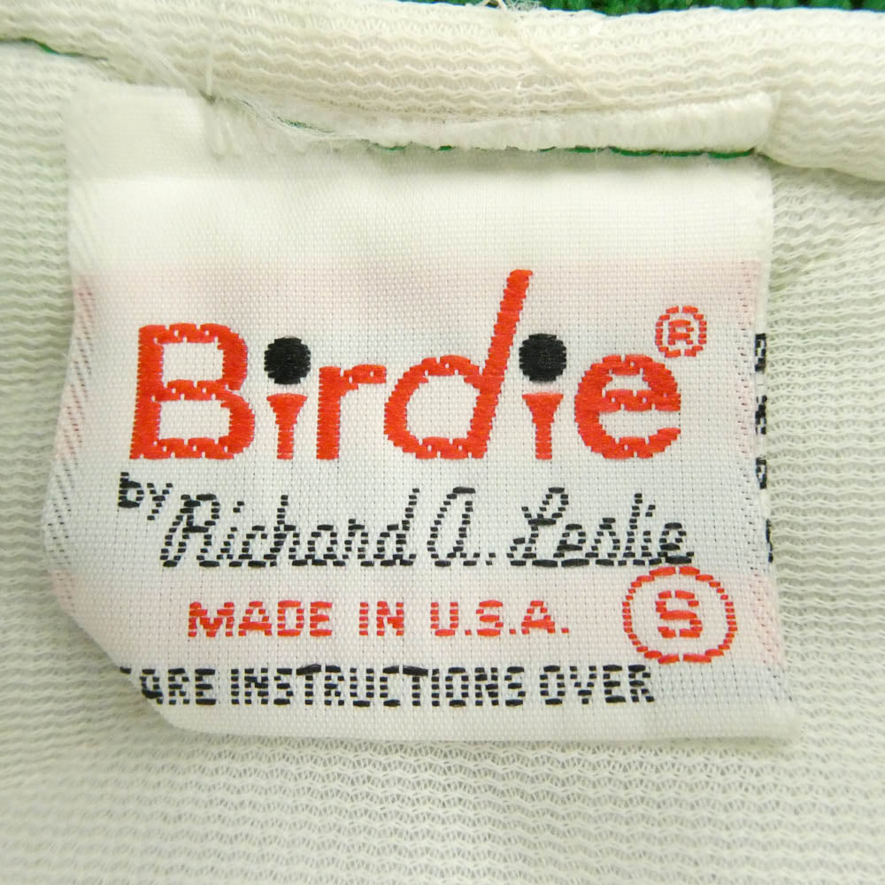 ヴィンテージ 80s USA製 birdie ナイロン ジャケット スタジャン グリーン系 S【中古】