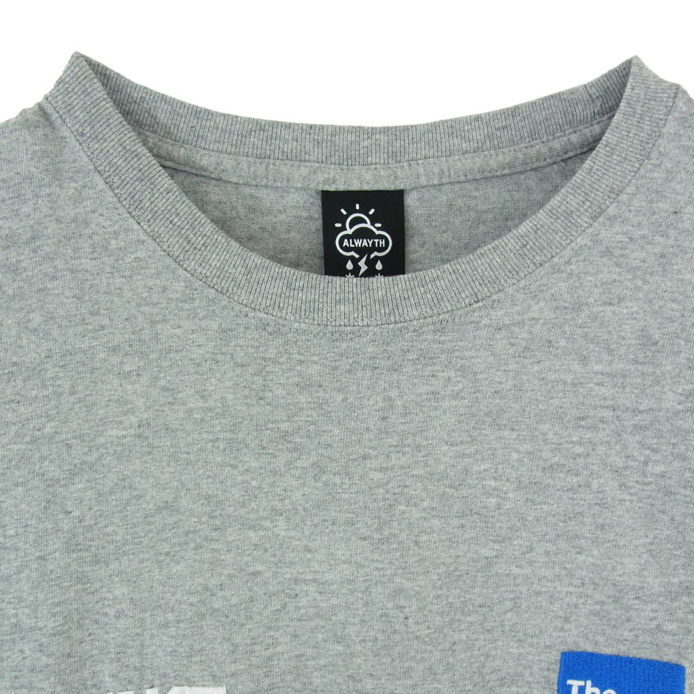オールウェイズ for WAKE SAPPORO ウェイク 札幌 ロゴ ロングスリーブ Tシャツ カットソー グレー系 サイズ表記なし【中古】