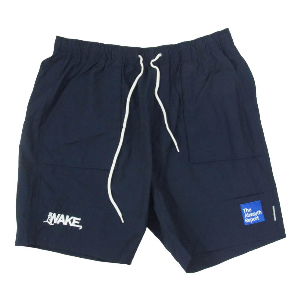 オールウェイズ for WAKE SAPPORO BAKER SHORTS ウェイク 札幌 ベイカー ショーツ ショート パンツ ネイビー系 L【中古】