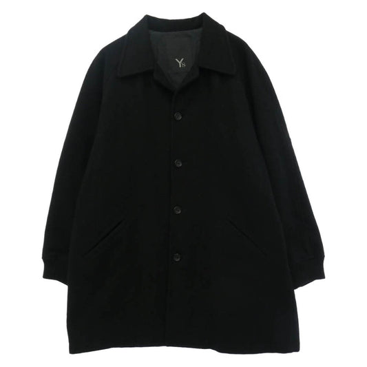 Y's Yohji Yamamoto ワイズ ヨウジヤマモト 80s Vintage 初期タグ Wool Raglan Mid Length Coat ウール ミドル丈 コート ブラック系 サイズ表記なし【中古】