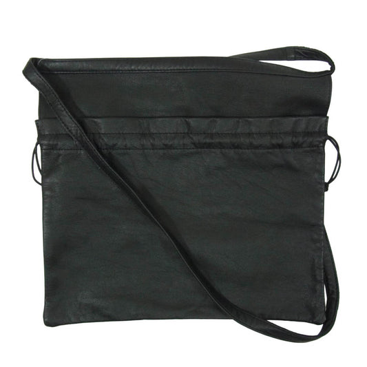 Hender Scheme エンダースキーマ cow red cross bag small カウレッド クロス レザー ショルダーバッグ ブラック系【中古】