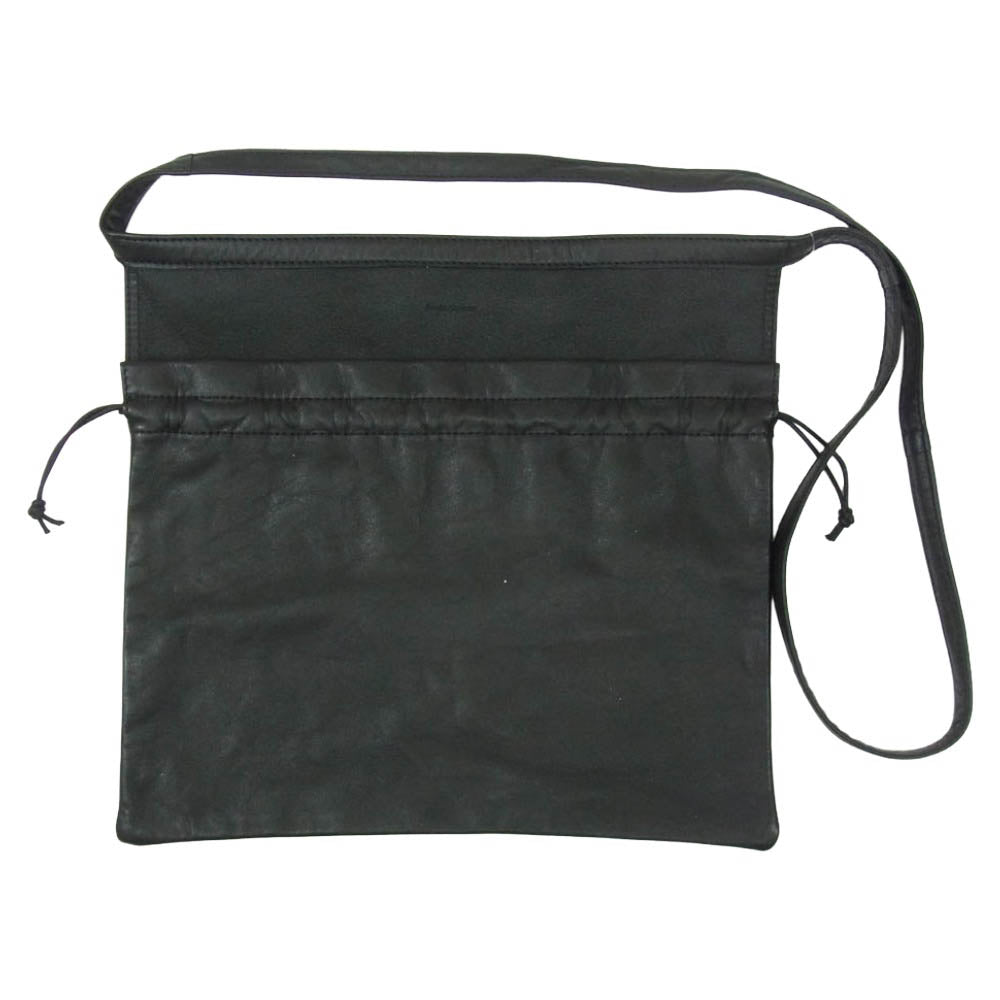 Hender Scheme エンダースキーマ cow red cross bag small カウレッド クロス レザー ショルダーバッグ ブラック系【中古】
