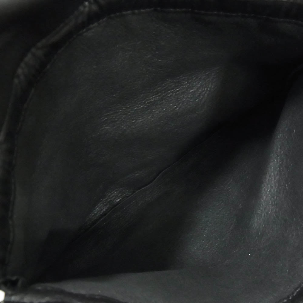 Hender Scheme エンダースキーマ cow red cross bag small カウレッド クロス レザー ショルダーバッグ ブラック系【中古】