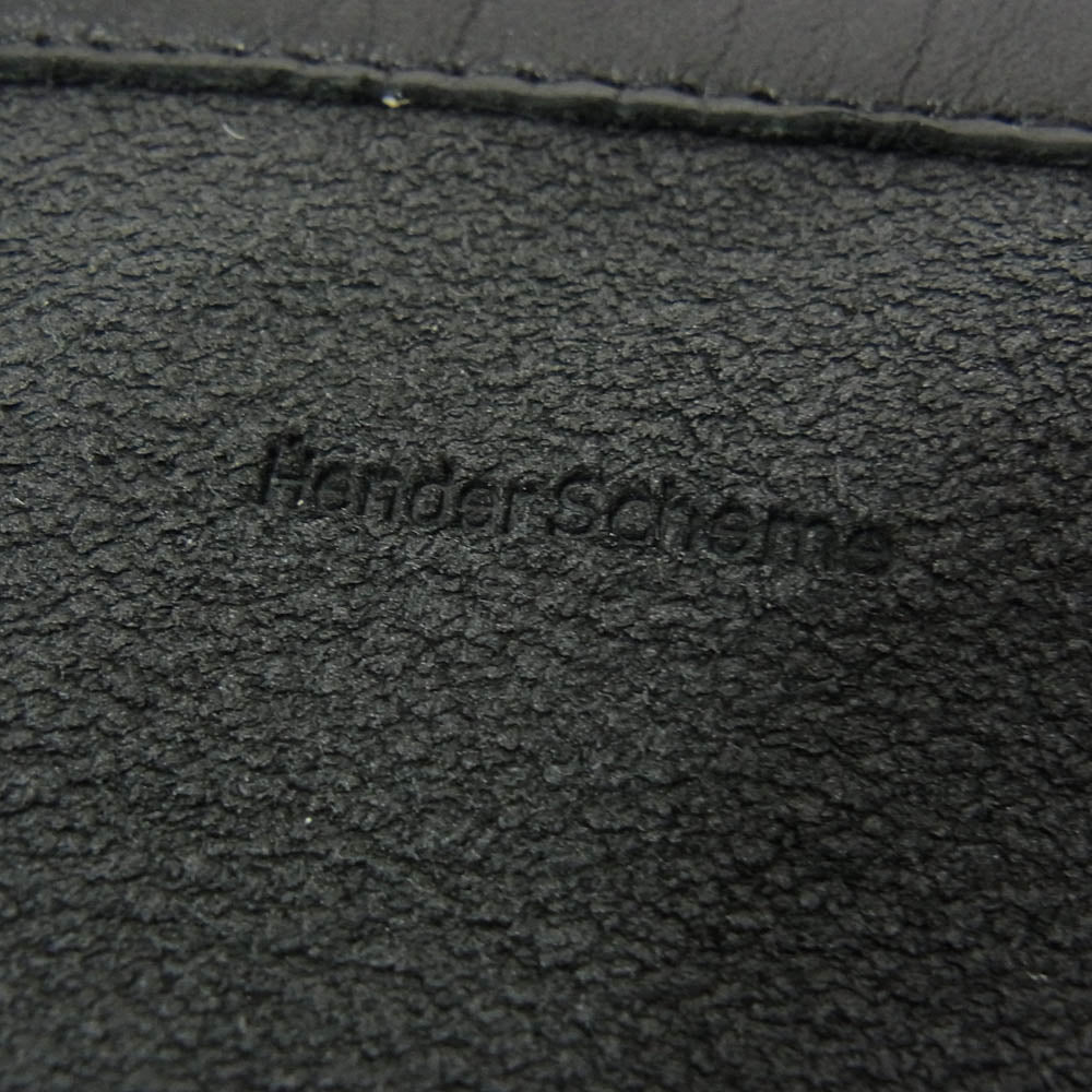 Hender Scheme エンダースキーマ cow red cross bag small カウレッド クロス レザー ショルダーバッグ ブラック系【中古】