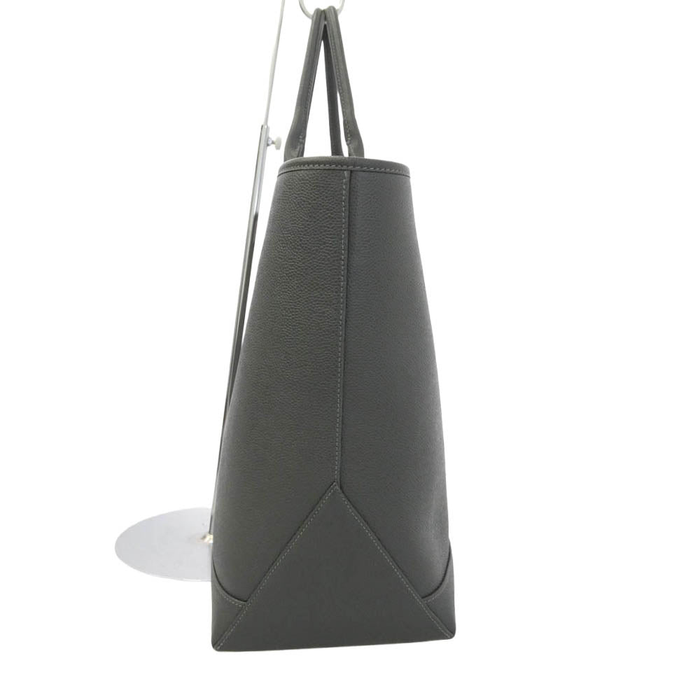 トムブラウン TOOL TOTE IN PEBBLE GRAIN LEATHER ツール ペブル グレイン レザー トートバッグ グレー系【中古】