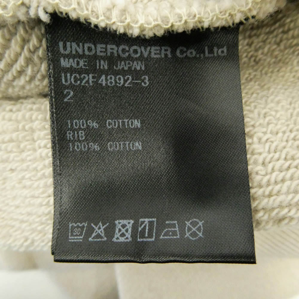 UNDERCOVER アンダーカバー 26AW UC2F4892-3 ワイヤー柄Uロゴ グラフィック プルオーバー スウェット ベージュ系 2【極上美品】【中古】