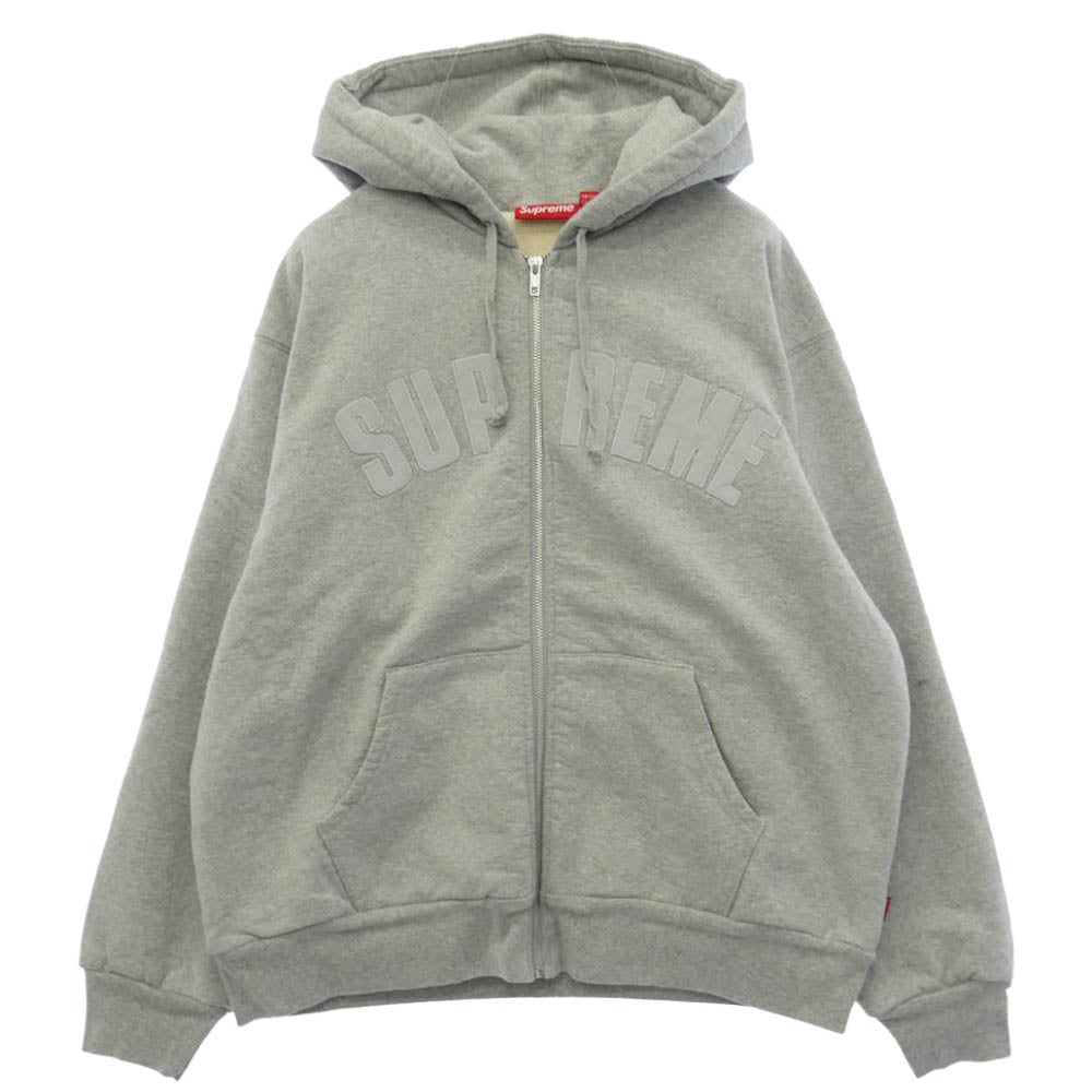 Supreme シュプリーム 26AW Arc Thermal Lined Zip Up Hooded Sweatshirt アーク サーマル ラインド ジップ アップ フード パーカー グレー系 M【極上美品】【中古】