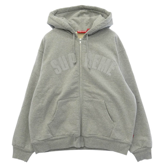 Supreme シュプリーム 26AW Arc Thermal Lined Zip Up Hooded Sweatshirt アーク サーマル ラインド ジップ アップ フード パーカー グレー系 M【極上美品】【中古】