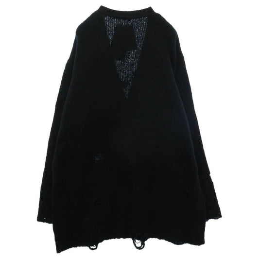 UNDERCOVER アンダーカバー 26AW UC2F4903 Distressed Design Knit Oversized Cardigan ウール カシミヤ グランジ ダメージ カーディガン ブラック系 2【極上美品】【中古】