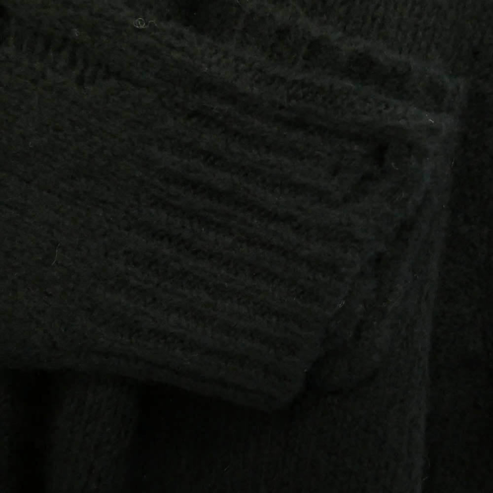 UNDERCOVER アンダーカバー 26AW UC2F4903 Distressed Design Knit Oversized Cardigan ウール カシミヤ グランジ ダメージ カーディガン ブラック系 2【極上美品】【中古】