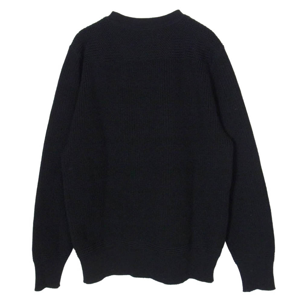 TENDERLOIN テンダーロイン クルーネック ウール ニット セーター ブラック系 40【中古】
