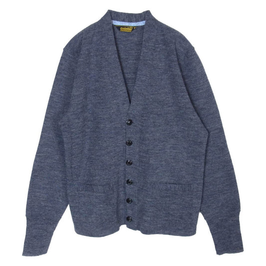 TENDERLOIN テンダーロイン T-RANK KNIT ウール ニット カーディガン グレー系 ネイビー系 M【中古】