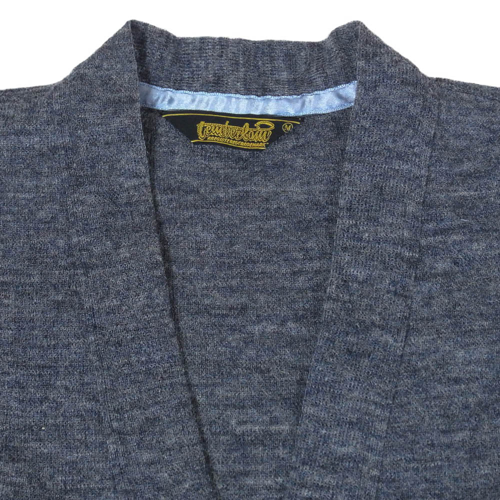 TENDERLOIN テンダーロイン T-RANK KNIT ウール ニット カーディガン グレー系 ネイビー系 M【中古】