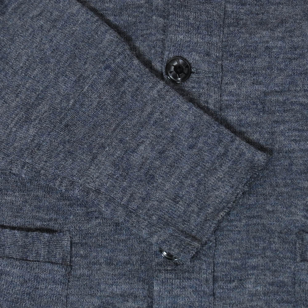 TENDERLOIN テンダーロイン T-RANK KNIT ウール ニット カーディガン グレー系 ネイビー系 M【中古】