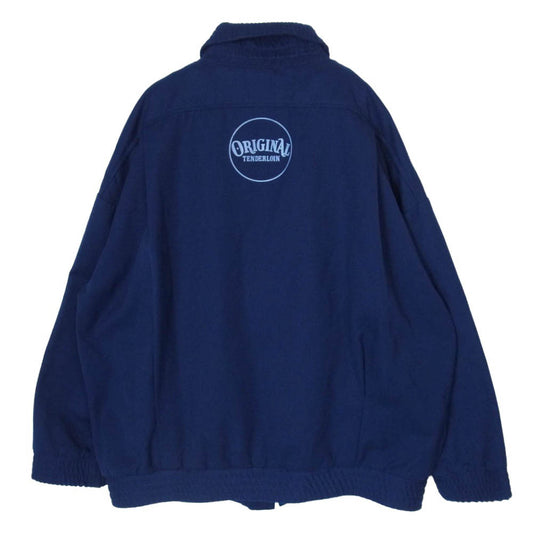 TENDERLOIN テンダーロイン ZIP UP WORK JKT スタンドカラー 迷彩ライナー付き ジップアップ ワーク ジャケット ブルー系 S【中古】