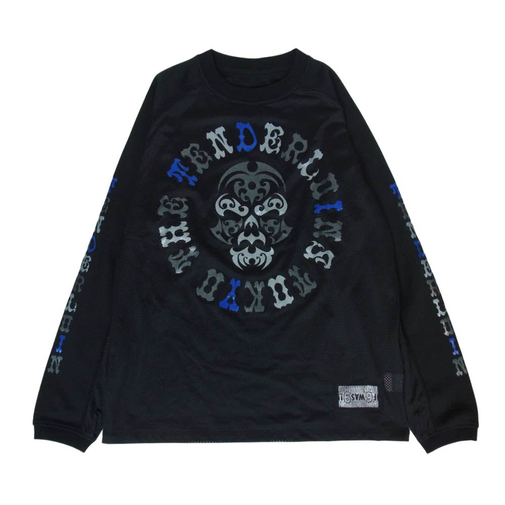 TENDERLOIN テンダーロイン MIX MESH JERSEY BS メッシュ 長袖Ｔシャツ ブラック系 S【中古】