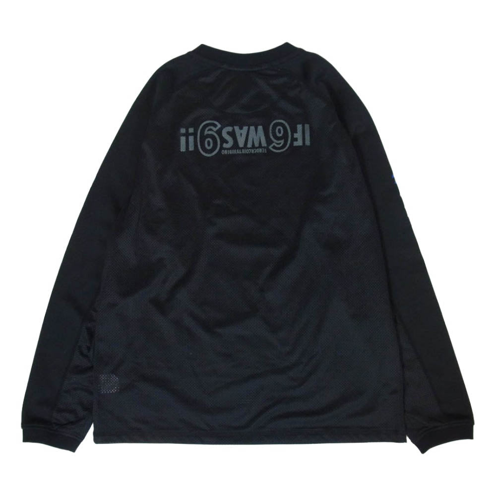 TENDERLOIN テンダーロイン MIX MESH JERSEY BS メッシュ 長袖Ｔシャツ ブラック系 S【中古】