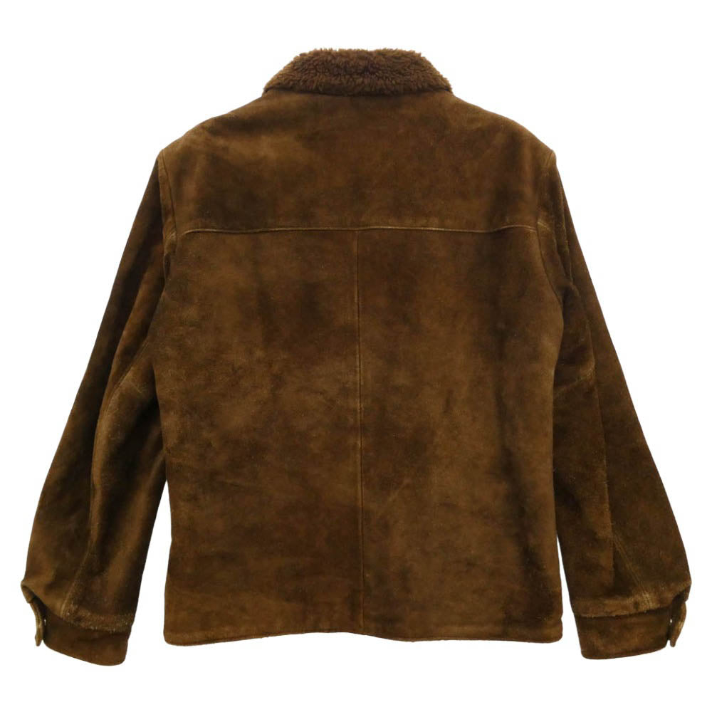 TENDERLOIN テンダーロイン 10AW T-SADDLE SUEDE JKT サドル スエード レザー ジャケット ブラウン系 XS【中古】