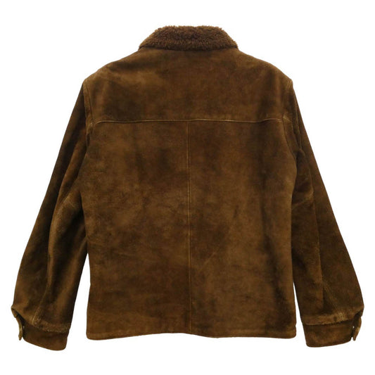 TENDERLOIN テンダーロイン 10AW T-SADDLE SUEDE JKT サドル スエード レザー ジャケット ブラウン系 XS【中古】