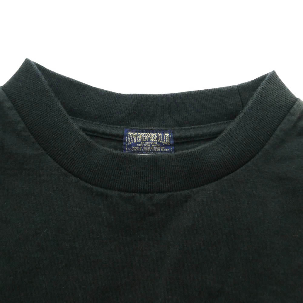 TAILOR TOYO テイラー東洋 TT72541 MIKE RED TIGER 刺繍 半袖 Tシャツ ブラック系【中古】