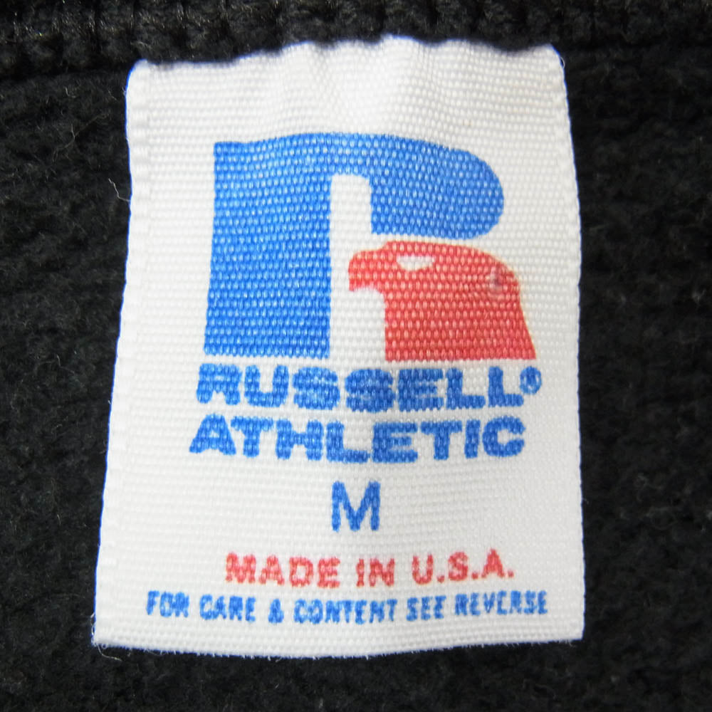 RUSSELL ATHLETIC ラッセルアスレチック ヴィンテージ トリコタグ USA製 80～90s スウェット カーディガン ブラック系 M【中古】