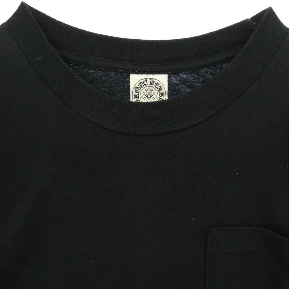 CHROME HEARTS クロムハーツ（原本無） FOTI Harris Teeter Print T Bar Logo Tee オールド フォティ・ハリスティーター プリント Tバ－ ロゴ 半袖 Tシャツ カットソー ブラック系 S【中古】