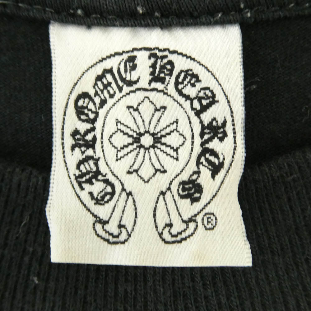 CHROME HEARTS クロムハーツ（原本無） FOTI Harris Teeter Print T Bar Logo Tee オールド フォティ・ハリスティーター プリント Tバ－ ロゴ 半袖 Tシャツ カットソー ブラック系 S【中古】