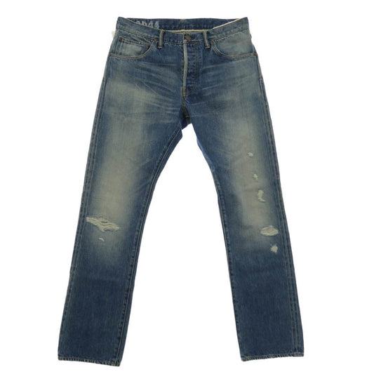 VISVIM ビズビム 0125205005009 SOCIAL SCULPTURE 01 SLIM DMGD-44 ソーシャルスカルプチャー01 スリム デニム パンツ インディゴブルー系 32【美品】【中古】