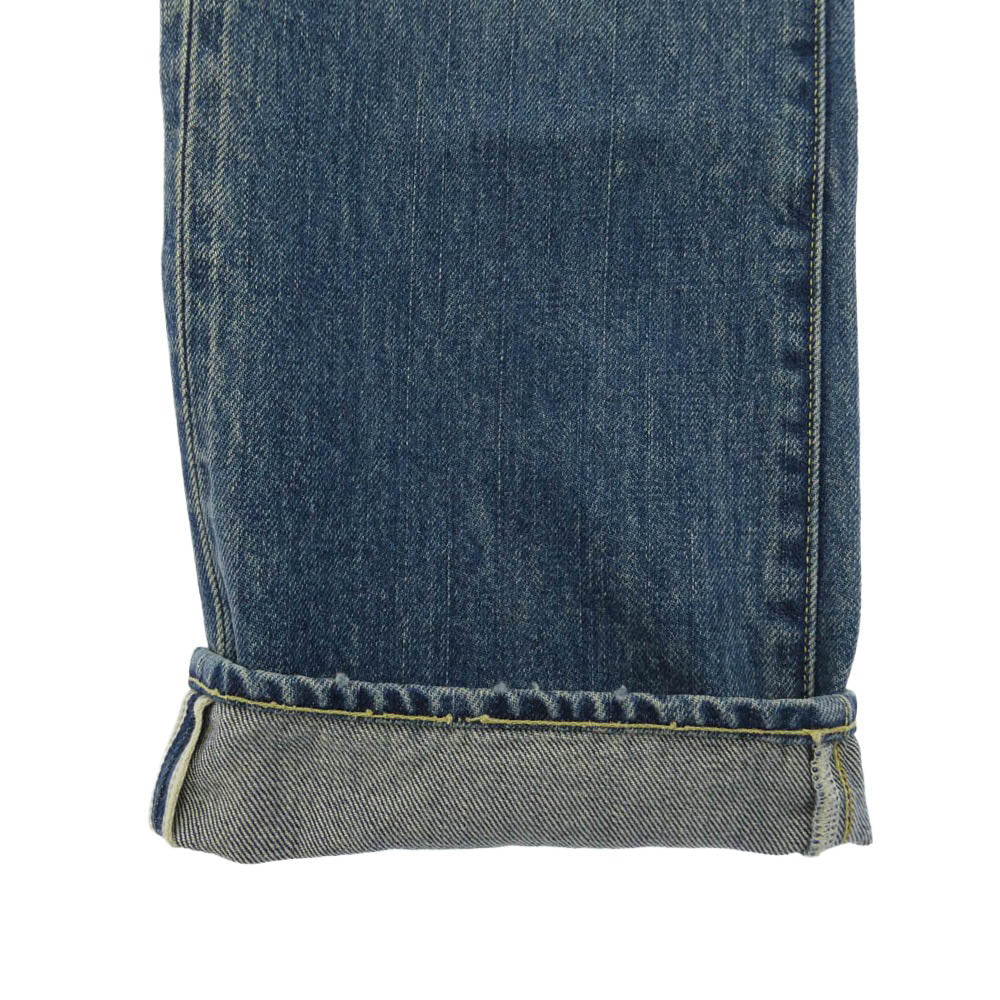 VISVIM ビズビム 0125205005009 SOCIAL SCULPTURE 01 SLIM DMGD-44 ソーシャルスカルプチャー01 スリム デニム パンツ インディゴブルー系 32【美品】【中古】