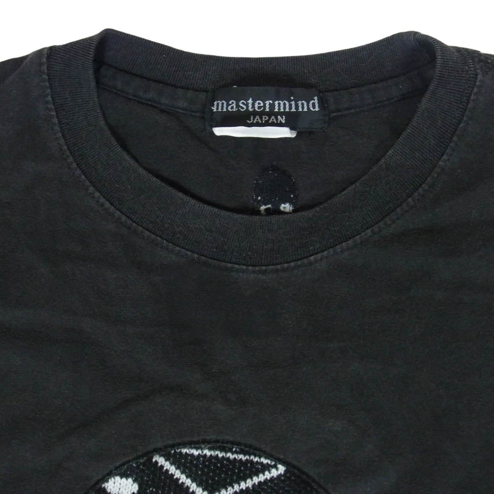mastermind JAPAN マスターマインドジャパン SS5233 ニット地 スカル ドクロ 半袖 Tシャツ カットソー ブラック系 表記無し【中古】