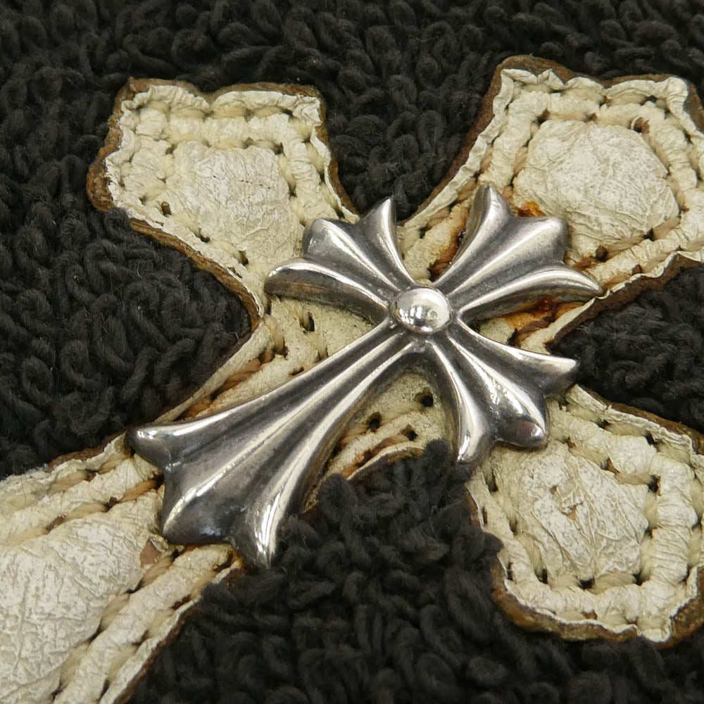 CHROME HEARTS クロムハーツ（原本無） TINY CH CROSS タイニークロス パッチ リストバンド ダークグレー系【中古】