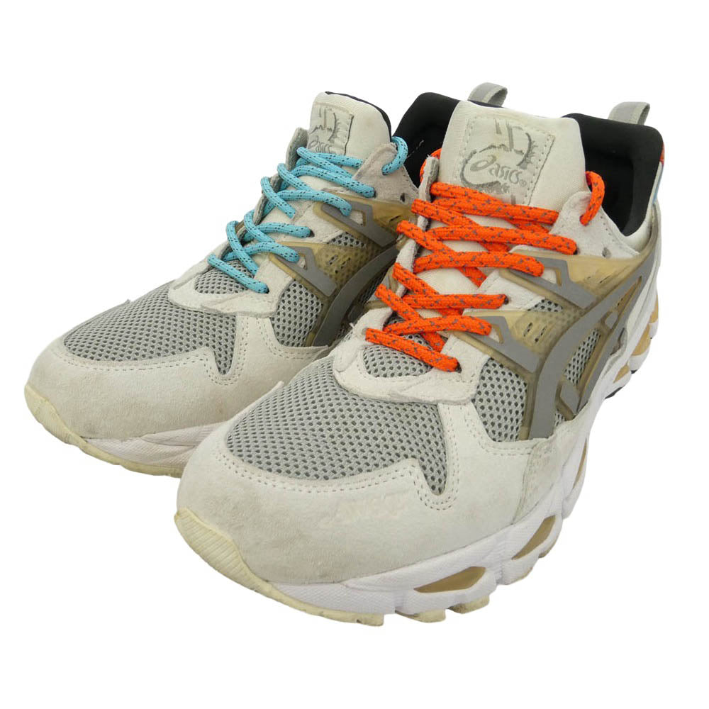 asics アシックス 1201A459-020 × Awake NY アウェイクニューヨーク Gel-Kayano Trainer 21 ゲルカヤノ トレーナー ローカット スニーカー オフホワイト系 グレー系 27cm【中古】