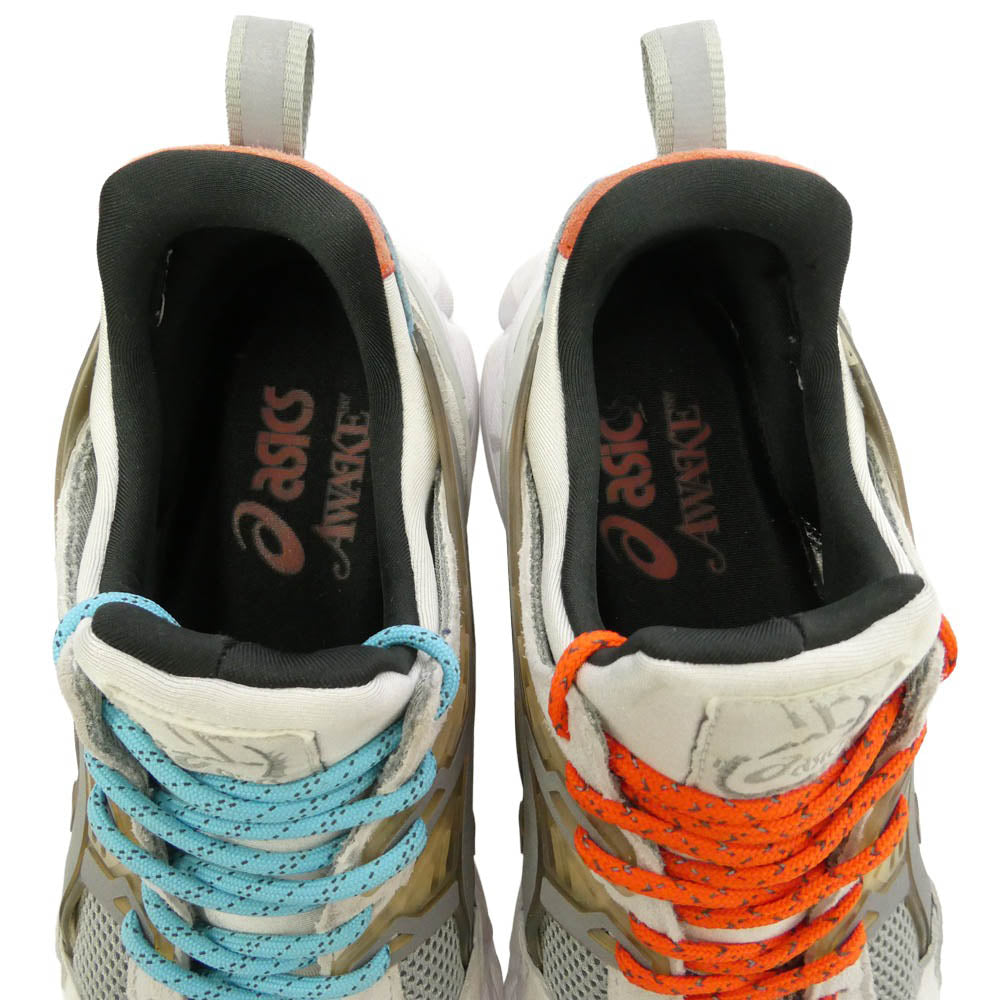 asics アシックス 1201A459-020 × Awake NY アウェイクニューヨーク Gel-Kayano Trainer 21 ゲルカヤノ トレーナー ローカット スニーカー オフホワイト系 グレー系 27cm【中古】