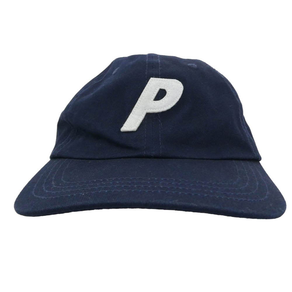 PALACE パレス p 6 panel cap 6パネル キャップ ネイビー系【中古】