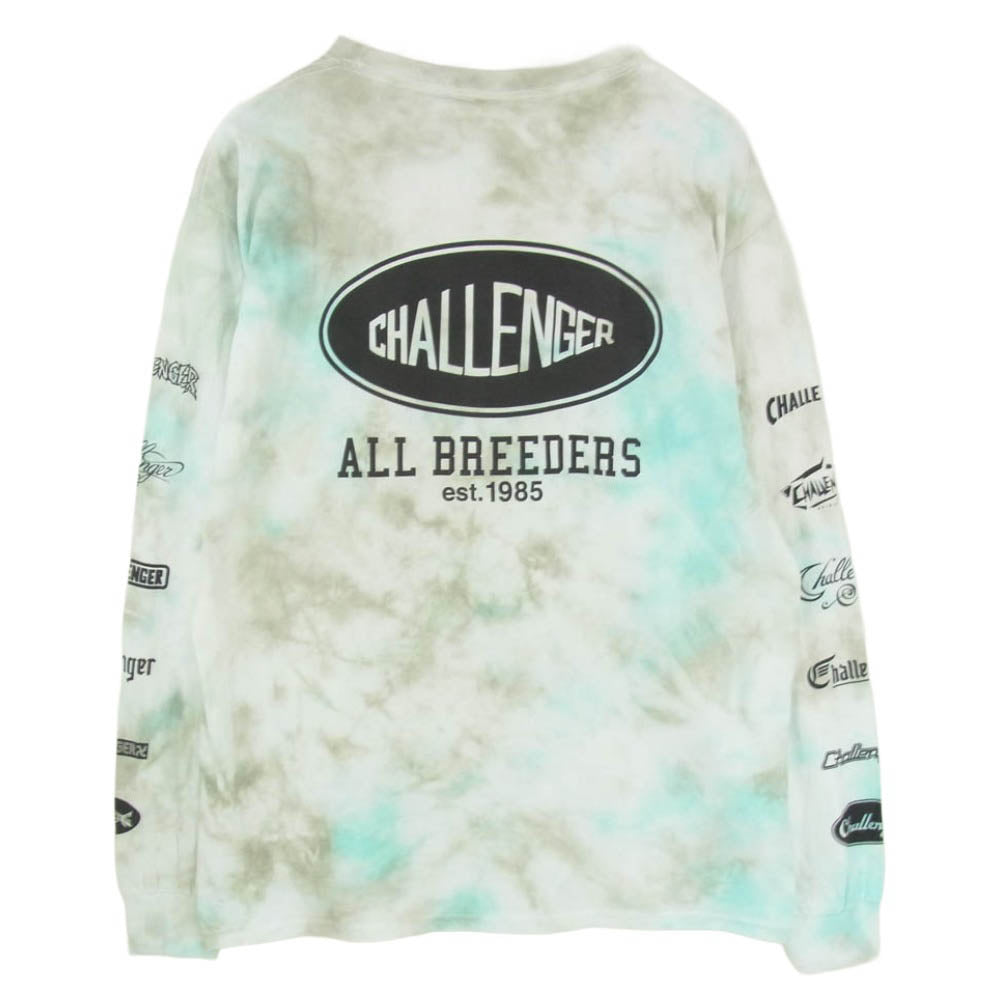 CHALLENGER チャレンジャー 14th L/S TIE DYE TEE タイダイ染め ロングスリーブ 長袖 Tシャツ マルチカラー系 L【中古】