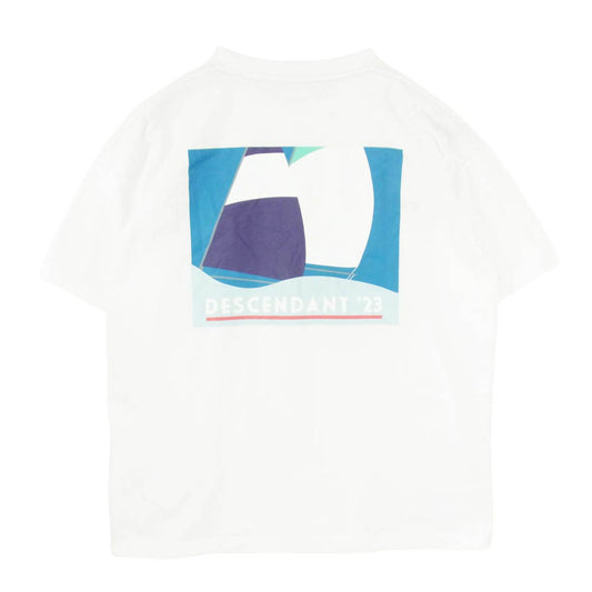 DESCENDANT ディセンダント 23SS FULL SAIL SS フルセイル クルーネック ショートスリーブ 半袖 Tシャツ ホワイト系 3【中古】